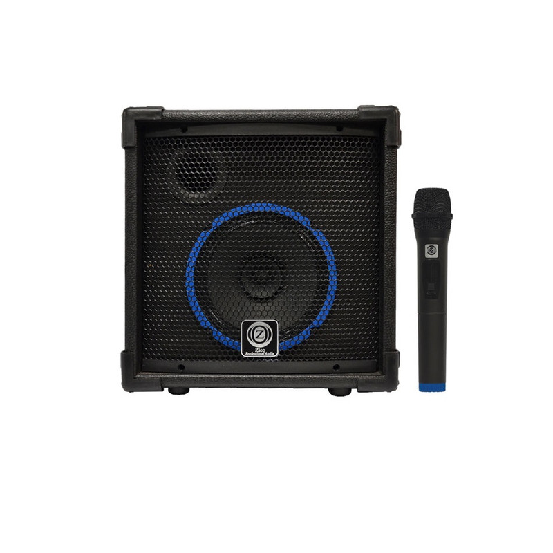 اكو همراه زیکو مدل 8 اينچ بهمراه میکروفن بي سيم UHF پلاستيكي ZICO 18200- PBUR	