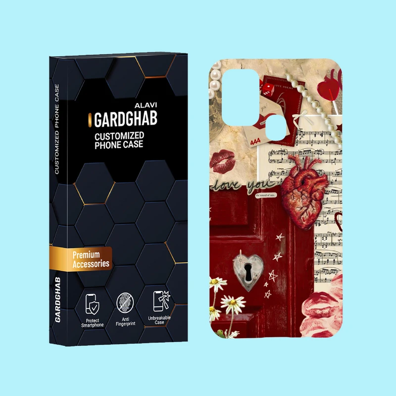 کاور گارد قاب علوی مدل عاشقانه مناسب برای گوشی موبایل سامسونگ Galaxy M31