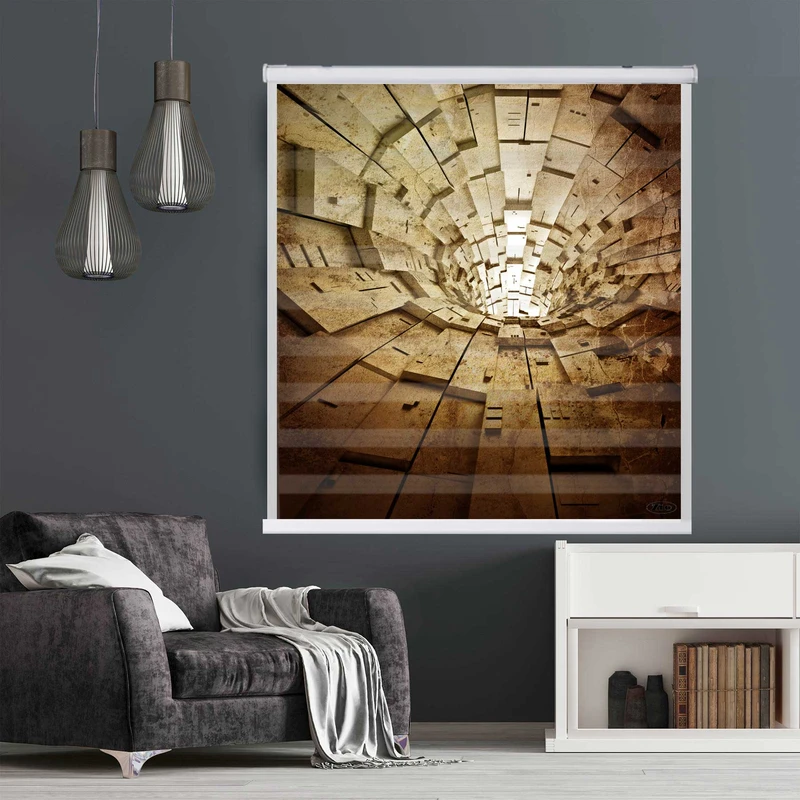 پرده زبرا زیو کد 3D1373 سایز 150x200 سانتی متر