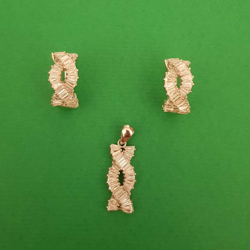 نیم ست نقره زنانه مدل کهکشانی