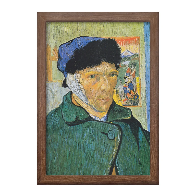 تابلو خندالو طرح سلف پرتره ونسان ونگوگ (Van Gogh) کد 36810