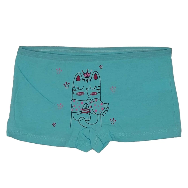 شورت دخترانه مدل نخی پادار گربه ماهی کد 1529