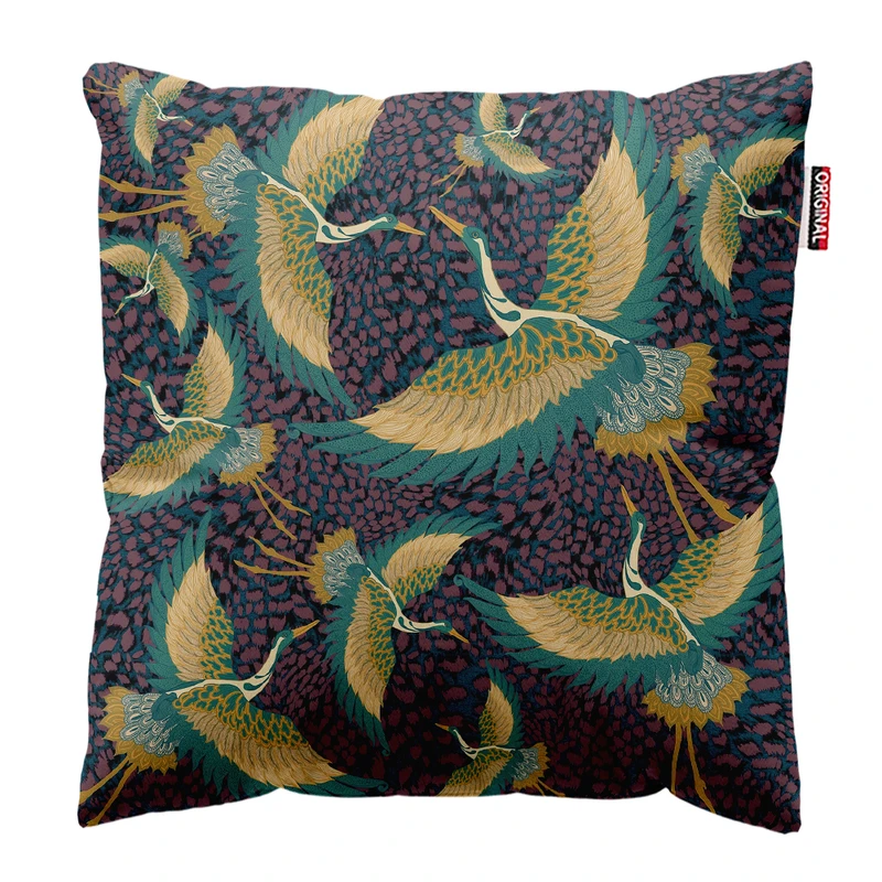 کوسن پاد آفرین مدل کلاسیک طرح پرنده کد PK302958 سایز 30*30 سانتی متر