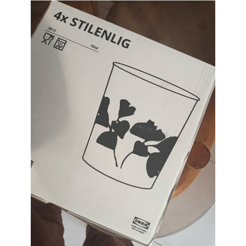 لیوان ایکیا مدل مدل STILENLIG کد F 5047 بسته 4 عددی