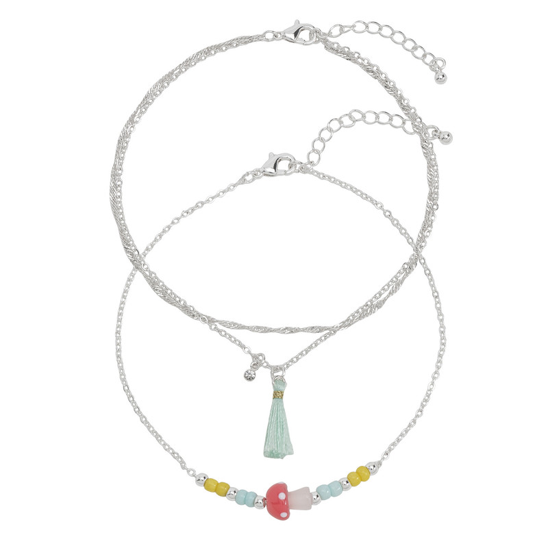 پابند زنانه مدل Mushroom مجموعه دو عددی