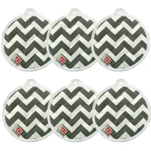 دستگیره منسوجات خسروشاهی برتر مدل  گرد کد DGM181 بسته 6 عددی