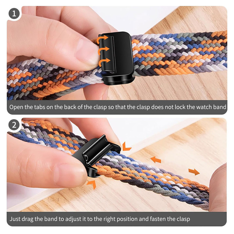 بند واچ من مدل Braided Magnetic مناسب برای اپل واچ سری 10 سایز 42 میلی متری