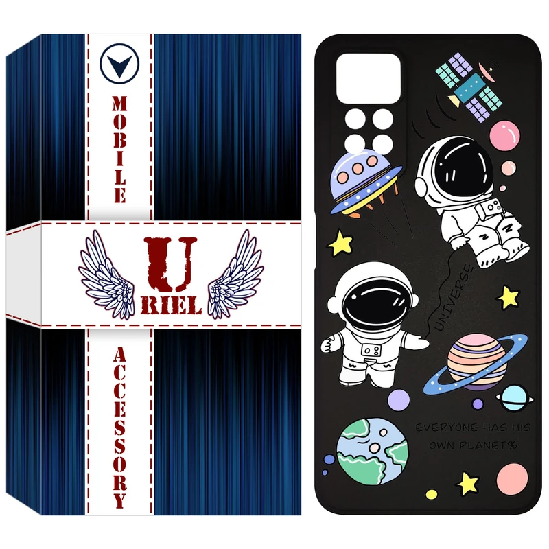 کاور یوریل مدل KSH کد 25 طرح فضانوردان مناسب برای گوشی موبایل شیائومی Redmi Note 12 Pro 4G