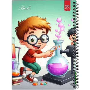 دفتر نقاشی 50 برگ انتشارات بله طرح پسر دانشمند کد A4-L731