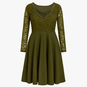 پیراهن یقه باز زنانه مدل Bjórn 