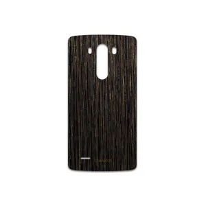 MAHOOT Dark-Gold-Stripes-Wood Cover Sticker for LG G3