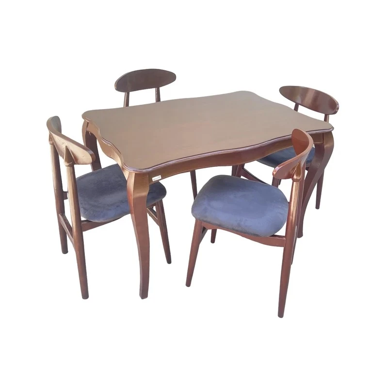 میز و صندلی ناهارخوری چهار نفره گالری والریان مدل M-CH-1504