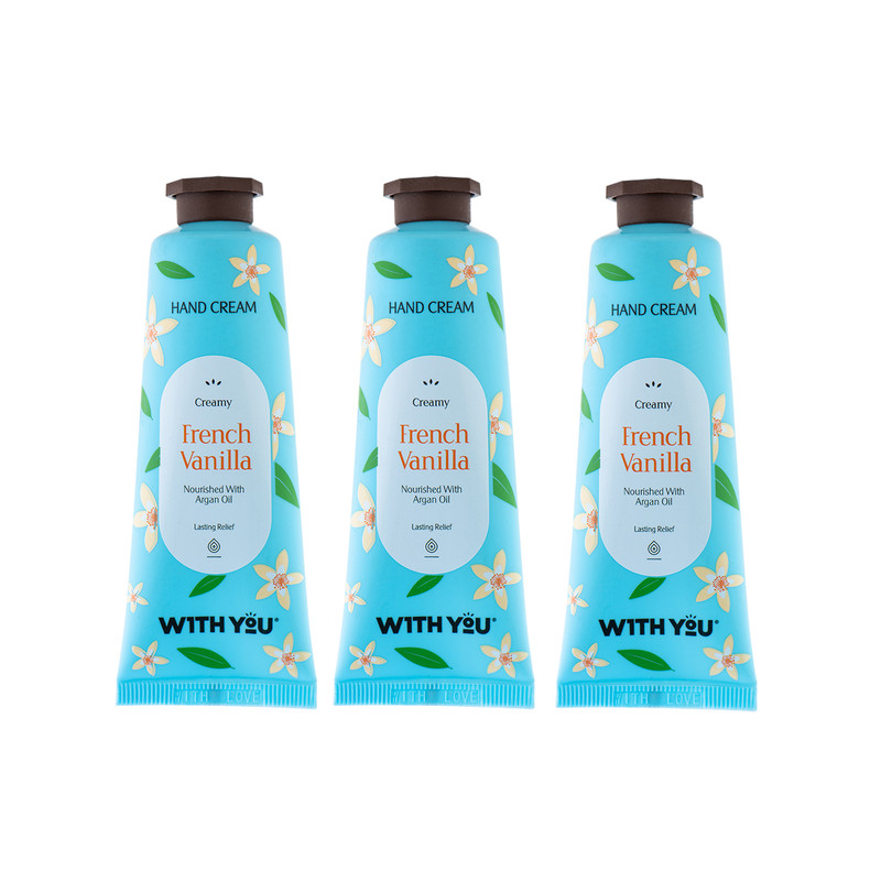 کرم مرطوب کننده ویت یو مدل French Vanilla حجم 50 میلی لیتر مجموعه 3 عددی کرم مرطوب کننده ویت یو مدل French Vanilla حجم 50 میلی لیتر مجموعه 3 عددی