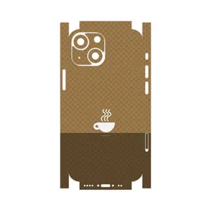 MAHOOT Minimal Cup of Coffee Icon-FullSkin Cover Sticker for Apple iPhone 13 Mini