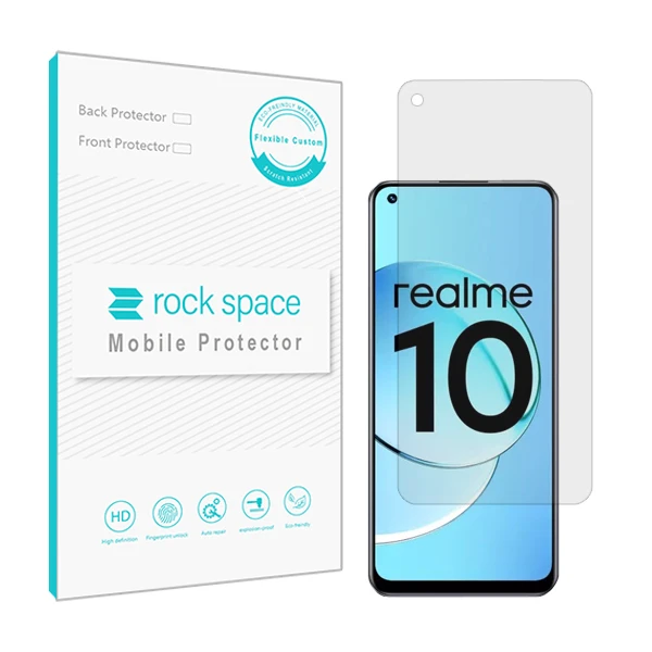 محافظ صفحه نمایش شفاف راک اسپیس مدل Hygel مناسب برای گوشی موبایل ریلمی 10