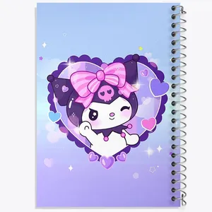 دفتر شطرنجی 50 برگ خندالو طرح کرومی (Kuromi) کد N4214