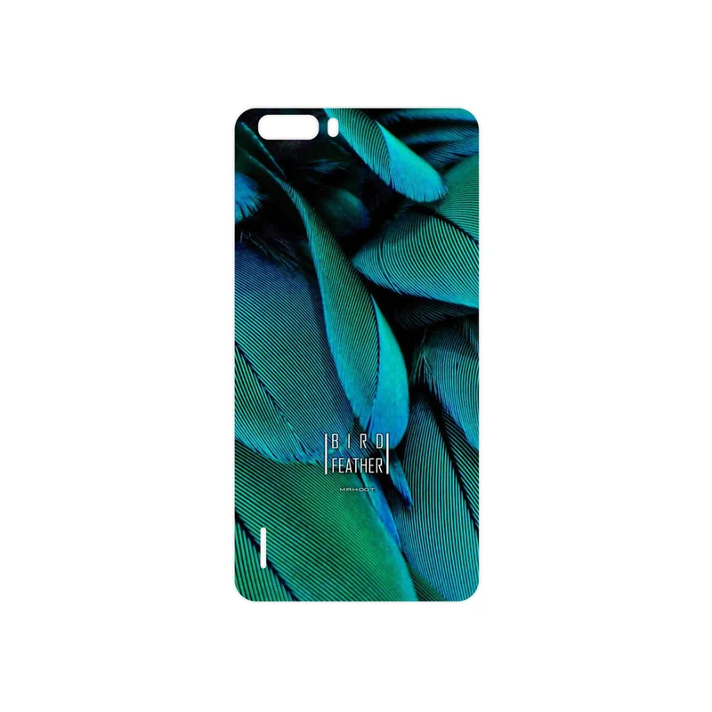 برچسب پوششی ماهوت مدل Green Feather مناسب برای گوشی موبایل آنر 6 Plus