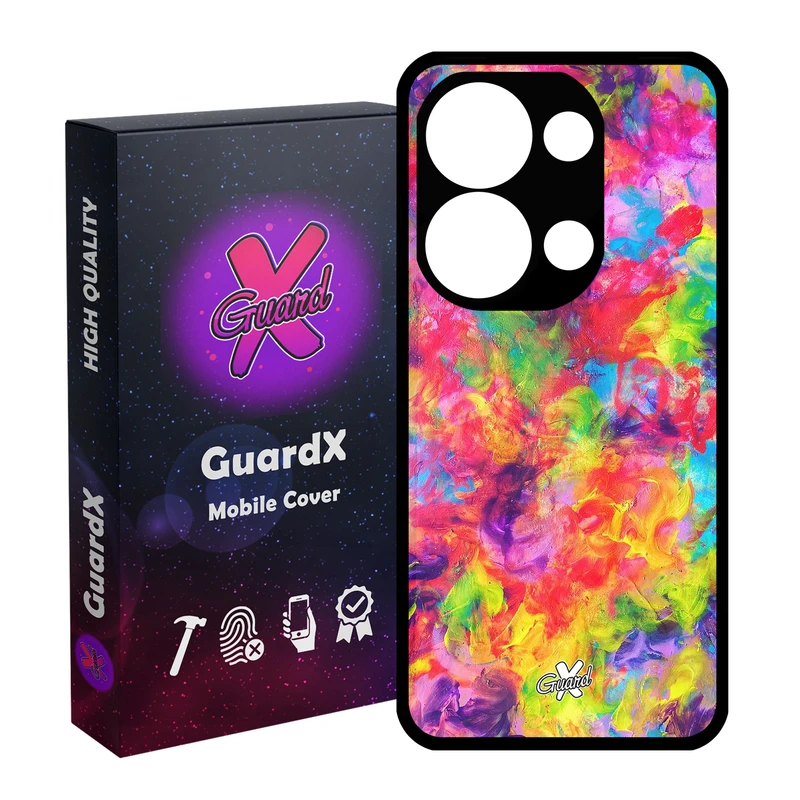 کاور گارد ایکس طرح رنگی مدل Glass10390 مناسب برای گوشی موبایل شیائومی Redmi Note 13 Pro 4G / Poco M6 Pro 4G