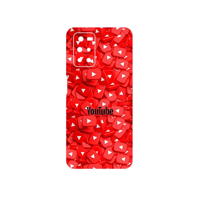 برچسب پوششی ماهوت مدل Youtube مناسب برای گوشی موبایل شیائومی Redmi Note 11 4G
