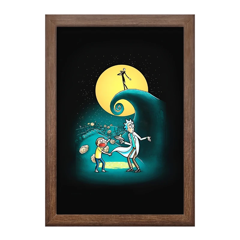 تابلو خندالو طرح ریک و مورتی (Rick and Morty) کد F4931