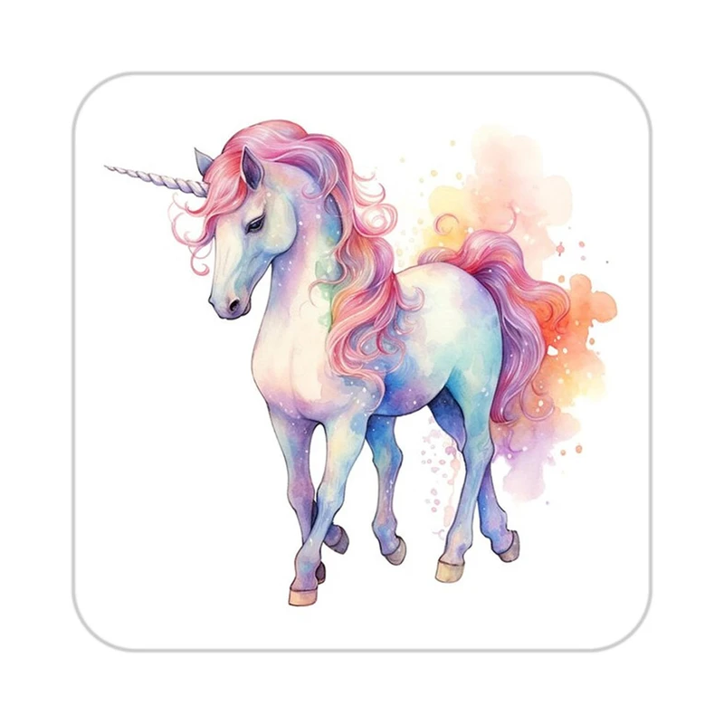 زیر لیوانی کاکتی طرح اسب تک شاخ و یونیکورن مدل mp33145