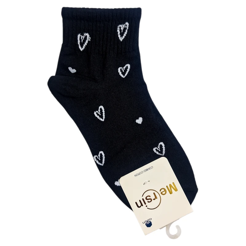 جوراب ساق بلند زنانه مدل قلب توخالی کد 004