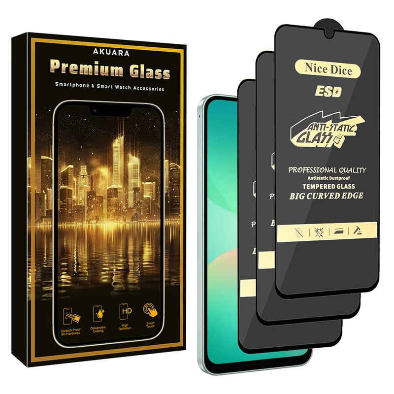 محافظ صفحه نمایش آکوآرا مدل Premium Antis3 Nice مناسب برای گوشی موبایل شیائومی Poco C71 بسته سه عددی