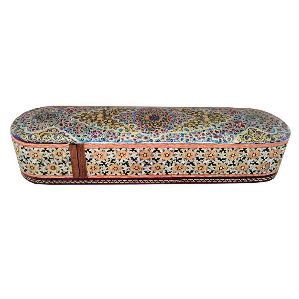 قلمدان خاتم کاری طرح تذهیب کد IN 239