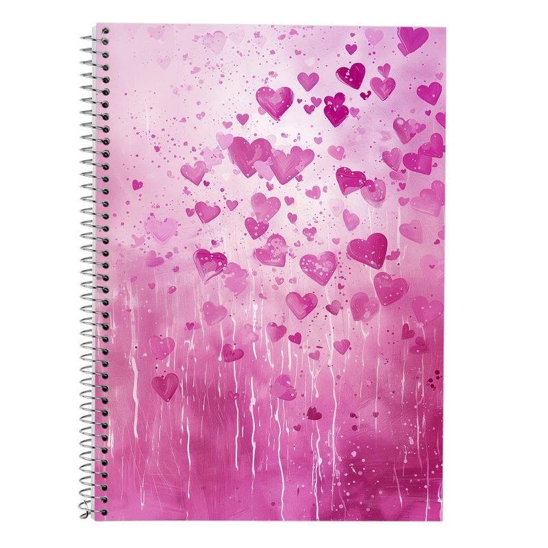 دفتر زبان 50 برگ مدوپد مدل دو خط طرح عاشقانه love کد DF14219