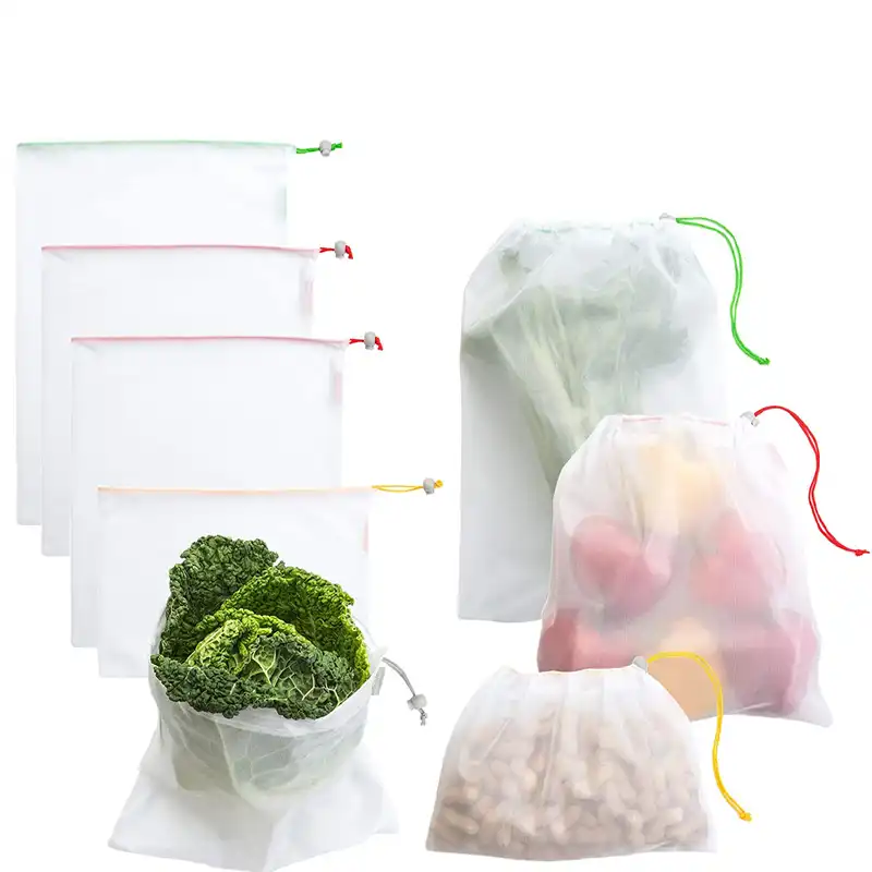 کیسه میوه و سبزی تک سبد مدل TS1227 مجموعه 9 عددی