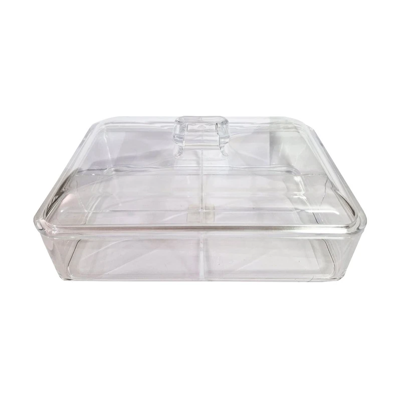 جعبه پذیرایی مدل اکرلیک طرح چهارخانه کد MA001