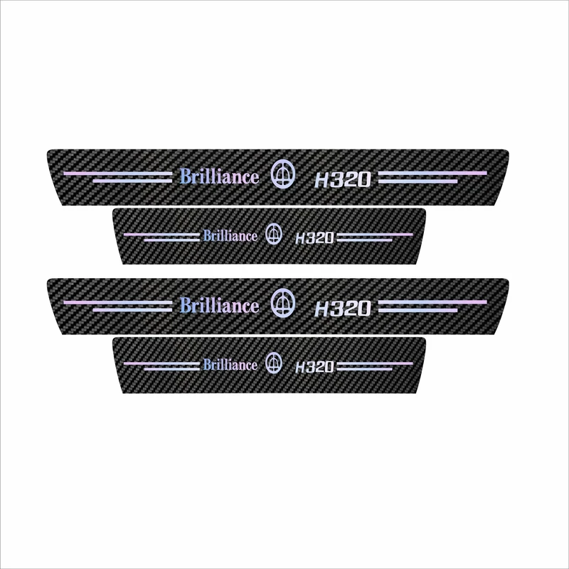 برچسب پارکابی خودرو سولگی مدل کربن کد J4 مناسب برای برلیانس اچ 320 بسته 4 عددی