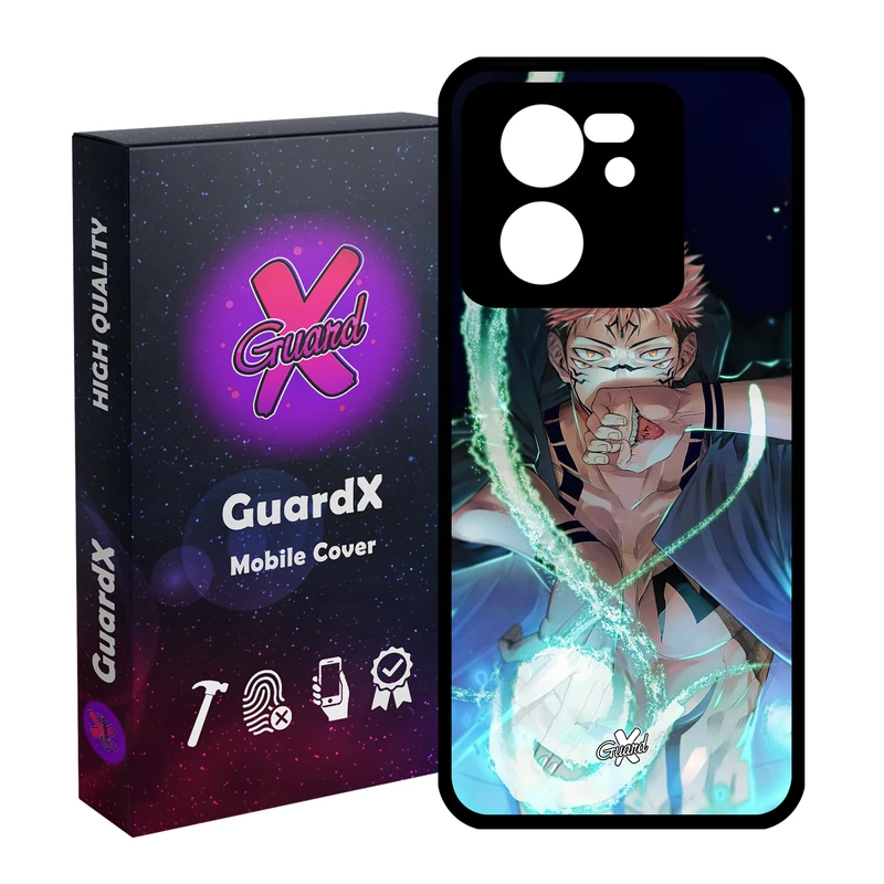 کاور گارد ایکس طرح Sukuna Anime مدل Glass10571 مناسب برای گوشی موبایل شیائومی 13T/13T Pro/Redmi K60 Ultra