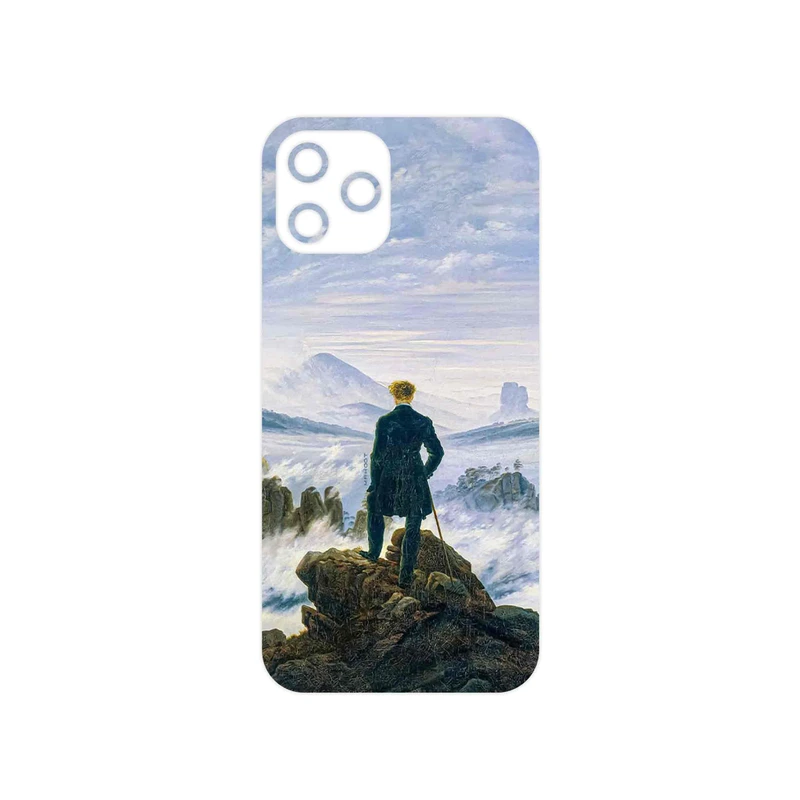 برچسب پوششی ماهوت مدل Wanderer above the Sea of Fog مناسب برای گوشی موبایل اپل iPhone 12 Pro