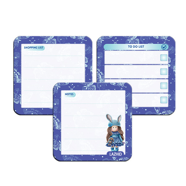 تخته وایت برد لاژید مدل برنامه ریزی سایز 9X9 سانتی متر مجموعه 3 عددی