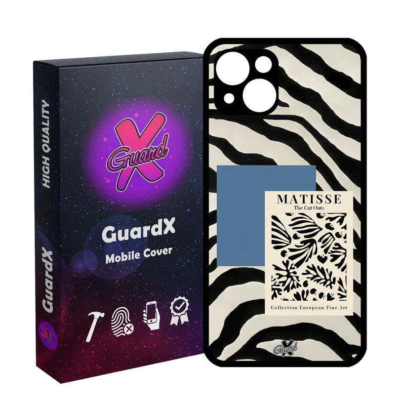 کاور گارد ایکس طرح Zebra مدل Glass10568 مناسب برای گوشی موبایل اپل iPhone 13