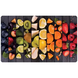 پادری مدل سه لایه رویه مخمل طرح میوه کد 1614 سایز 75x45 سانتی متر