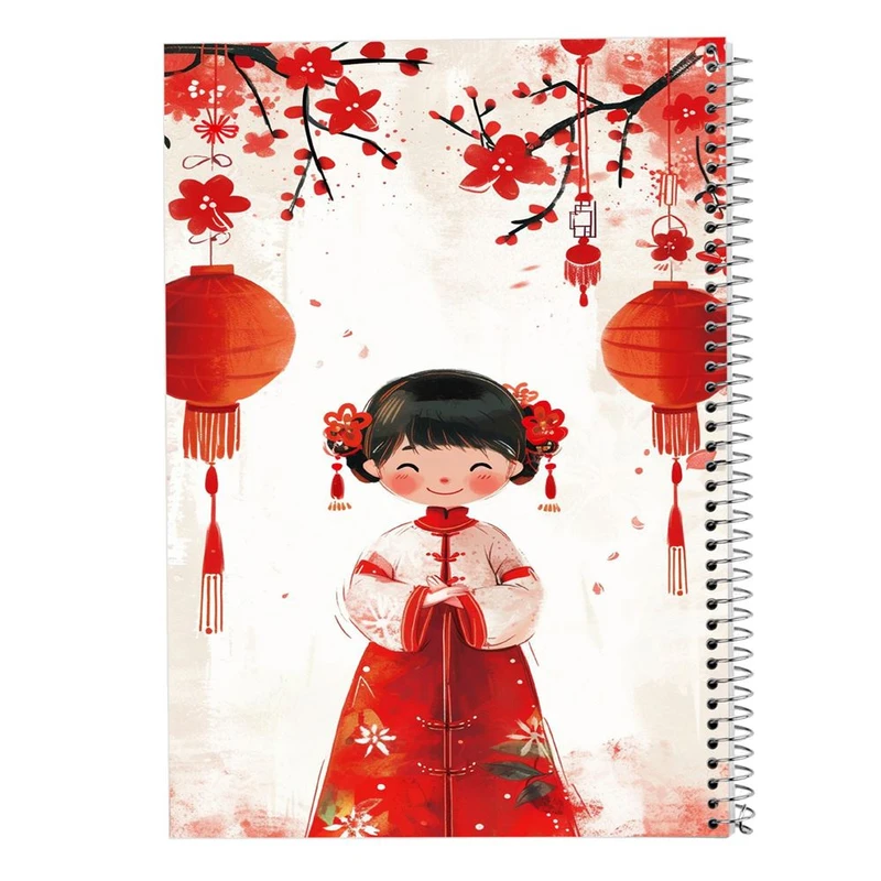 دفتر ژورنال نویسی 50 برگ مدوپد مدل نقطه ای طرح دخترانه کد DF15883