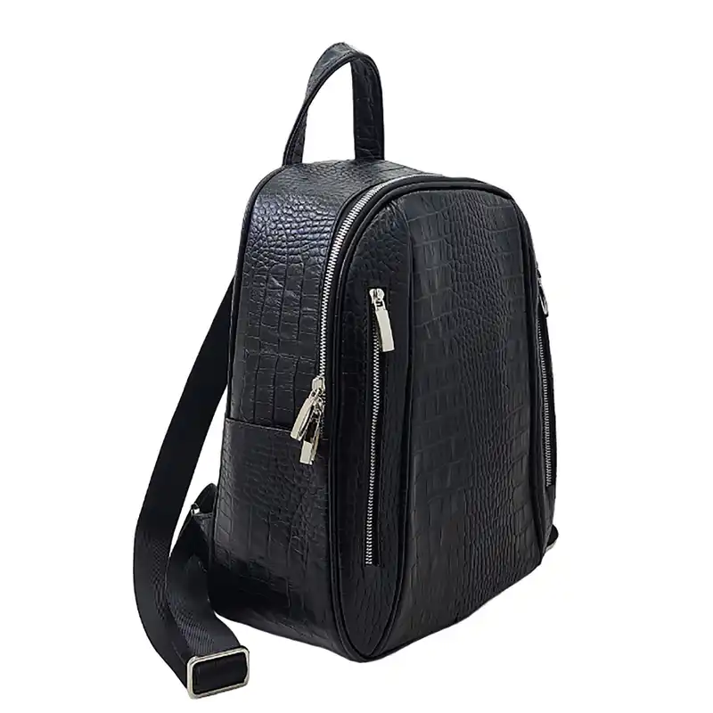 کوله پشتی زنانه مدل چرم طبیعی گاوی کد S-48203