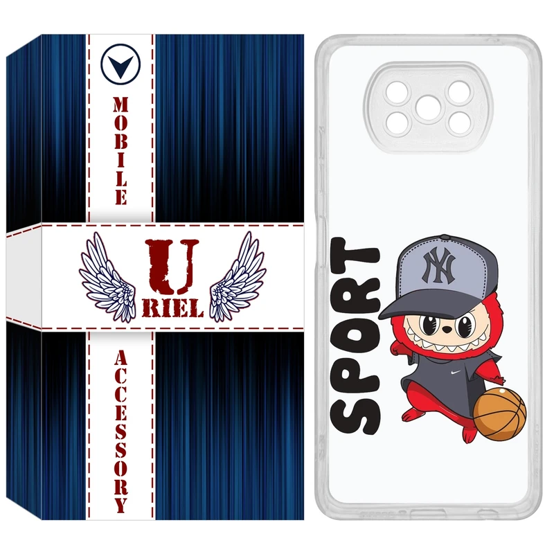 کاور یوریل مدل Clear کد 148 طرح لبوبو مناسب برای گوشی موبایل شیائومی Poco X3 / X3 Pro / X3 NFC