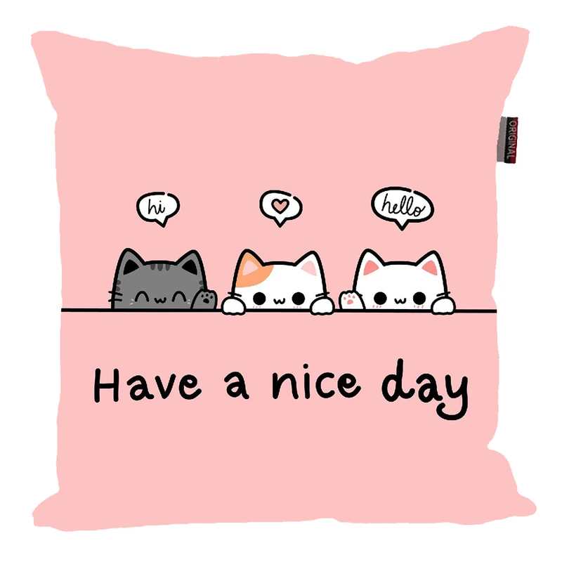 کوسن ناریکو مدل فانتزی طرح گربه کد 01053