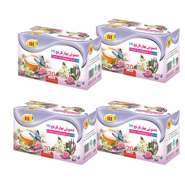 دمنوش گیاهی بهار نارنج 111 مجموعه 4 عددی