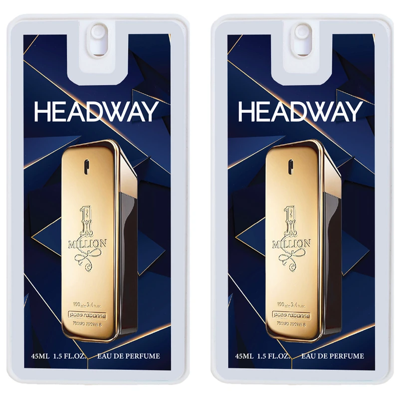 عطر جیبی مردانه هدوی مدل پاکو رابان وان میلیون حجم 45 میلی لیتر مجموعه 2 عددی