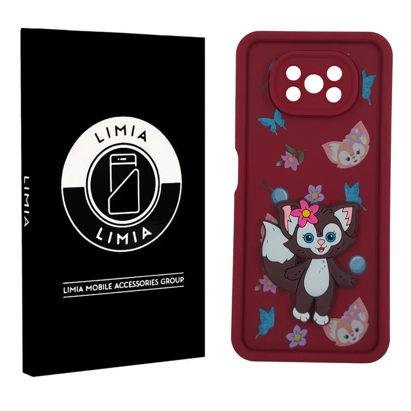 کاور لیمیا مدل سولید لنزدار طرح عروسکی برجسته مناسب برای گوشی موبایل شیائومی Redmi Poco X3/X3 Pro