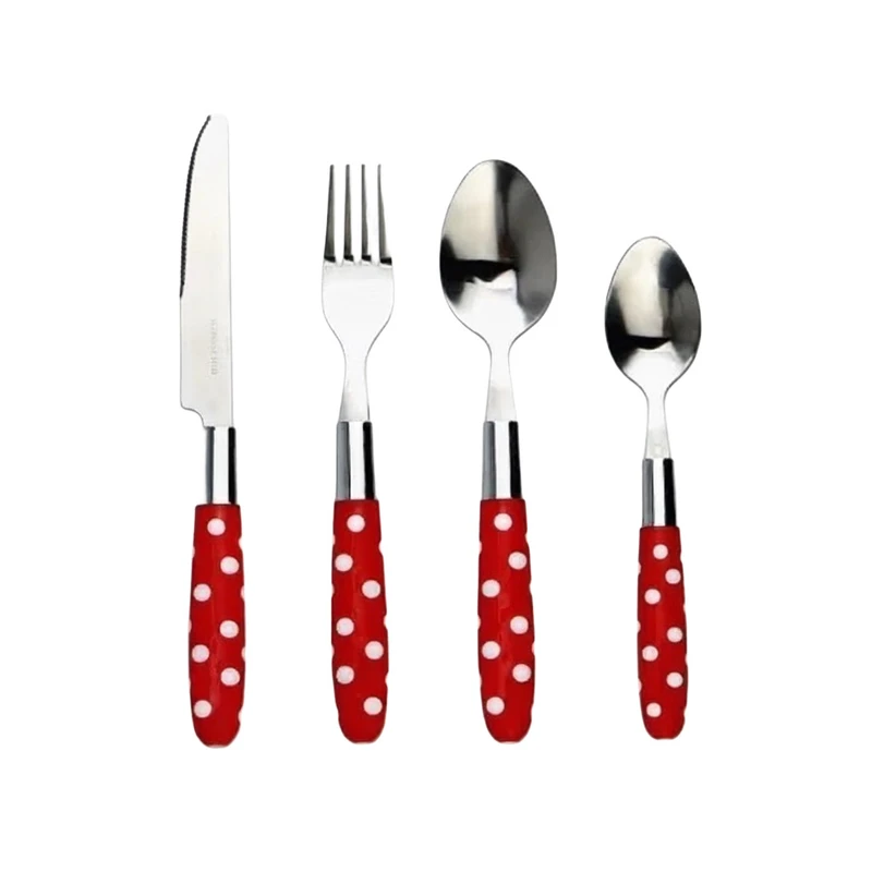 سرویس قاشق و چنگال 24 پارچه 6 نفره مودو کانسپت مدل Polka Dot