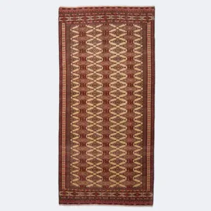 فرش دستباف یک و نیم متری مدل ترکمن کد MF10563