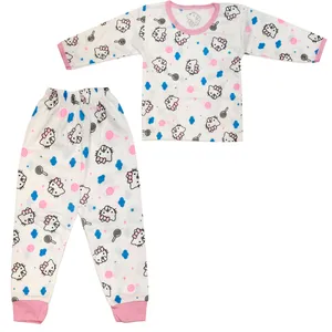 ست تی شرت و شلوار نوزادی مدل KTI-SR