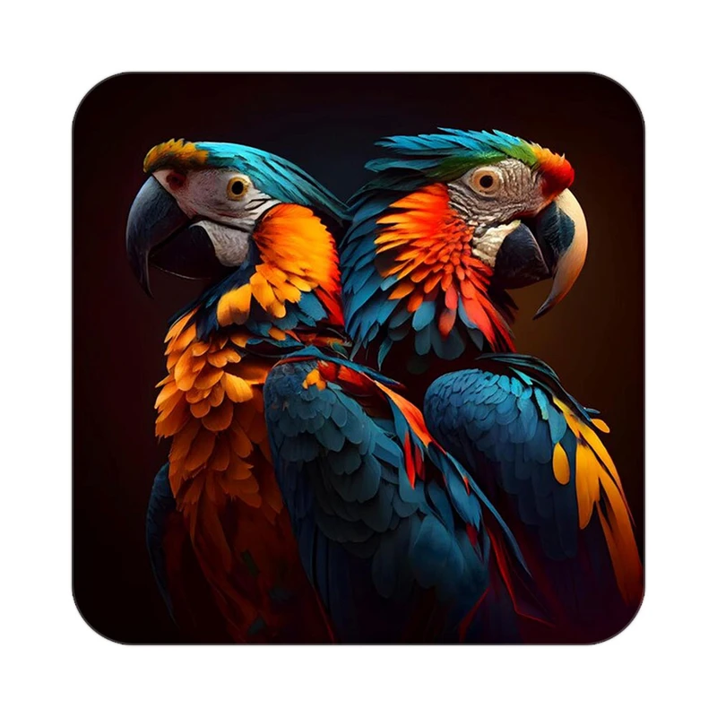 زیر لیوانی کاکتی طرح حیوانات رنگی مدل mp25913