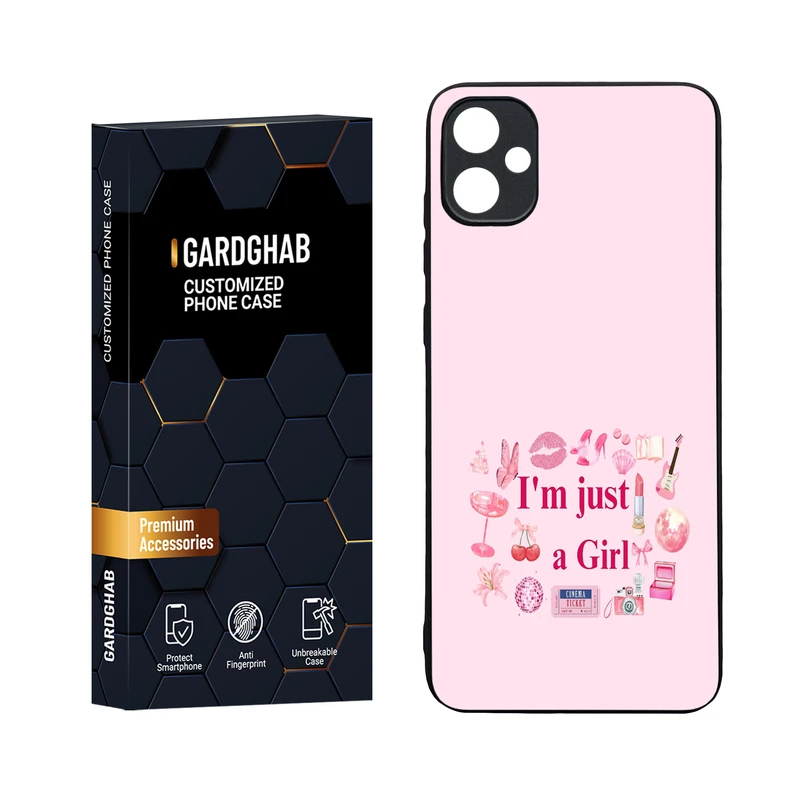 کاور گارد قاب مدل دورژله ای پشت گلس دخترانه مناسب برای گوشی موبایل سامسونگ Galaxy A05