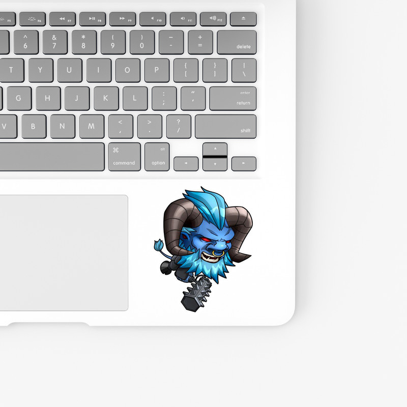 استیکر لپ تاپ و موبایل بووم طرح بازی Dota2 مدل Spirit Breaker کد ZX056